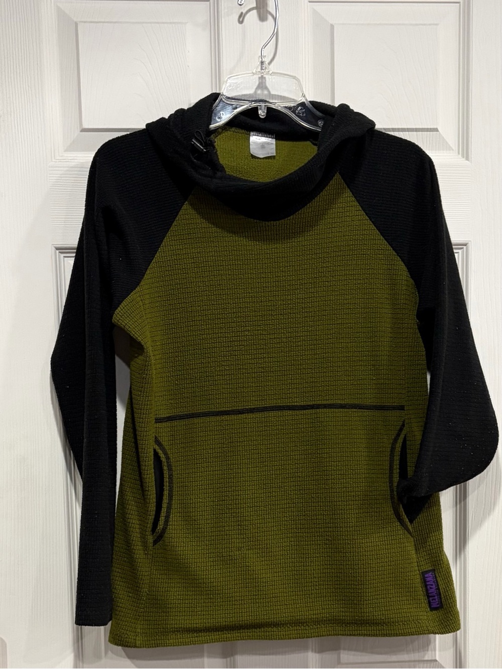 Melanzana Women’s Medium Micro Grid Hoodie Green Black Jacket FUC Microgrid